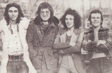 Sharks line up:  Marty Simon, Chris Spedding, Andy Fraser and Snips