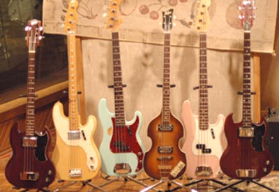 Andy Hess Interview part 3 Gibson EB0 Hofner Violin and Fender Precision basses FlyGuitars