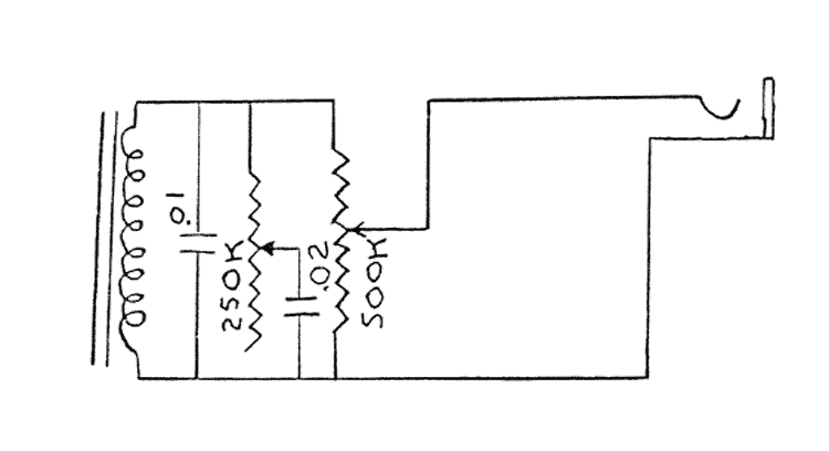 1970s Gibson EB-0 wiring schematic