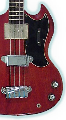 early sixties Gibson EB0 bass in cherry