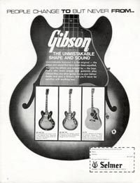 1967 Selmer (UK) advertisement including the EB2