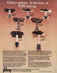 Gibson Guitars. To the Tune of $399 and Up. 1979