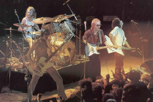 Wishbone Ash live shot, 1976