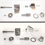 1980s Gotoh machine heads disassembled components