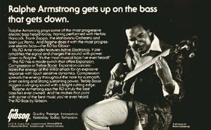 Ralphe Armstrong with fretless RD Artist bass