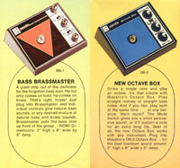 The Maestro BB-1 Bass Brassmaster and OB-2 Octave box