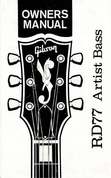 1977 RD 77 bass users manual page 1