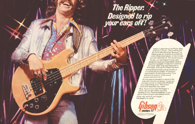 Early advertising for the Gibson Ripper L-9S