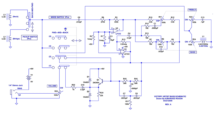 Gibson Victory Artist Circuit Schematic - Rev A